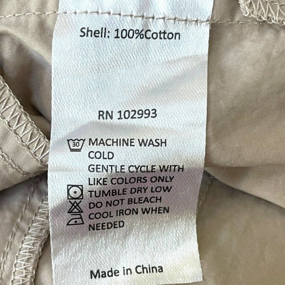 Marissa Webb Collective Khaki Beige Sleeveless Ruffle Wrap Mini Dress Size 4 - Picture 14 of 14
